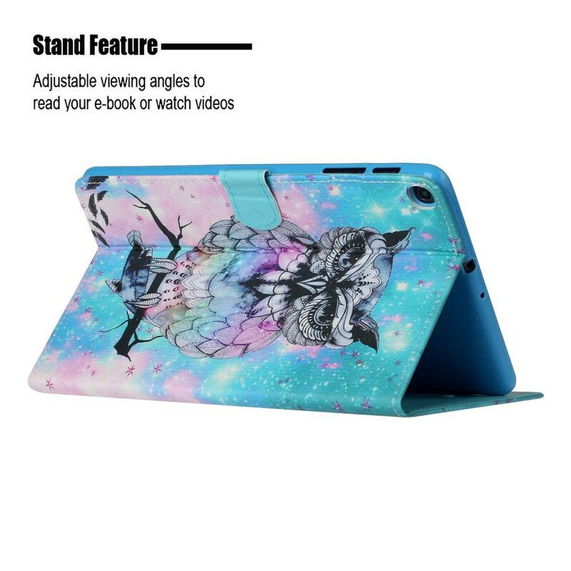 Flip Cover Samsung Galaxy Tab A 10.1 (2019) Kongelig Ugle