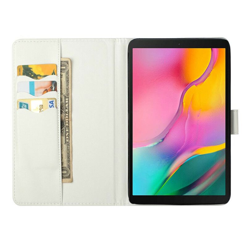 Flip Cover Samsung Galaxy Tab A 10.1 (2019) Marmor Lyspletter