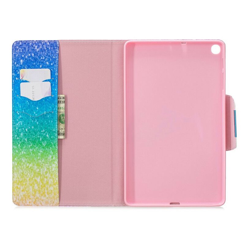 Flip Cover Samsung Galaxy Tab A 10.1 (2019) Pailletter Designlås