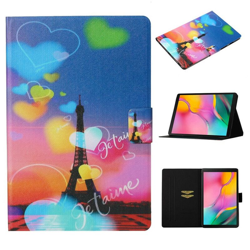 Flip Cover Samsung Galaxy Tab A 10.1 (2019) Paris Jeg Elsker Dig