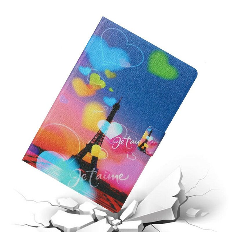 Flip Cover Samsung Galaxy Tab A 10.1 (2019) Paris Jeg Elsker Dig