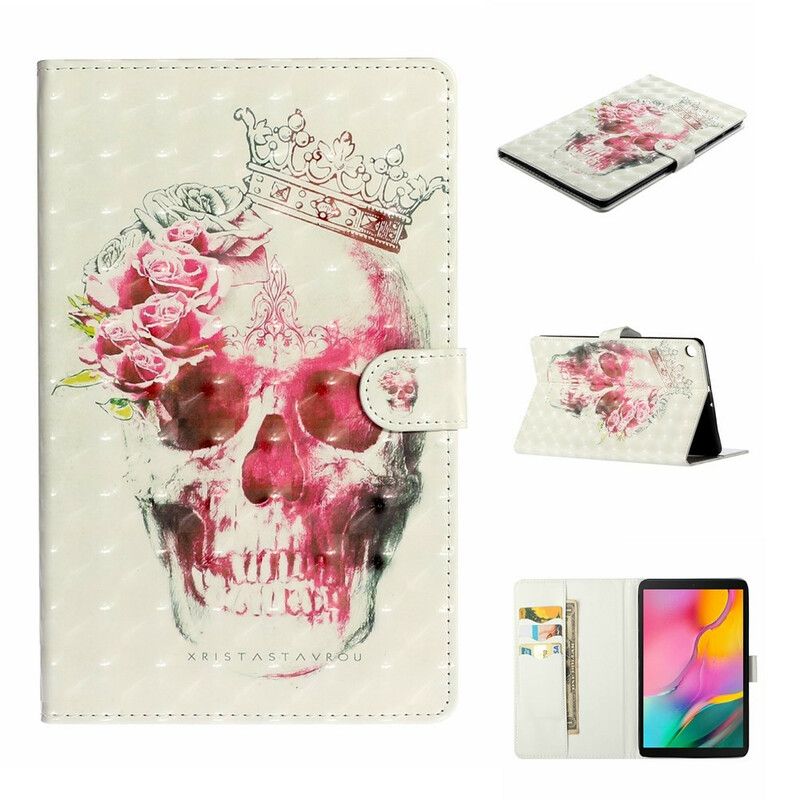 Flip Cover Samsung Galaxy Tab A 10.1 (2019) Skull Spot Lights