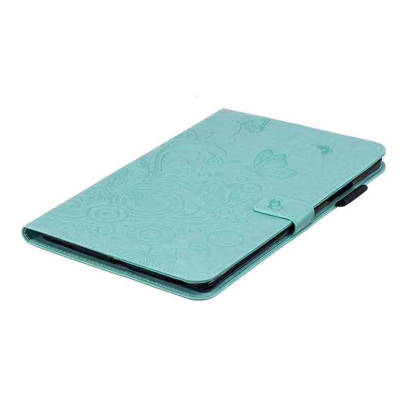 Flip Cover Samsung Galaxy Tab A 10.1 (2019) Sommerfugle Og Blomster