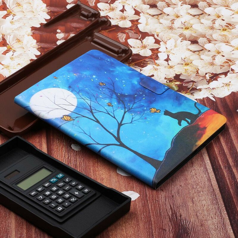 Flip Cover Samsung Galaxy Tab A 10.1 (2019) Træ Til Månen Og Solen