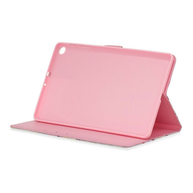 Læder Cover Samsung Galaxy Tab A 10.1 (2019) Blomsterserie