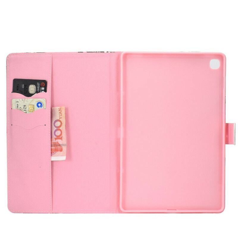 Læder Cover Samsung Galaxy Tab A 10.1 (2019) Frihedsblomster