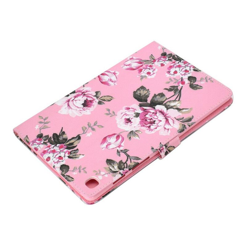 Læder Cover Samsung Galaxy Tab A 10.1 (2019) Frihedsblomster