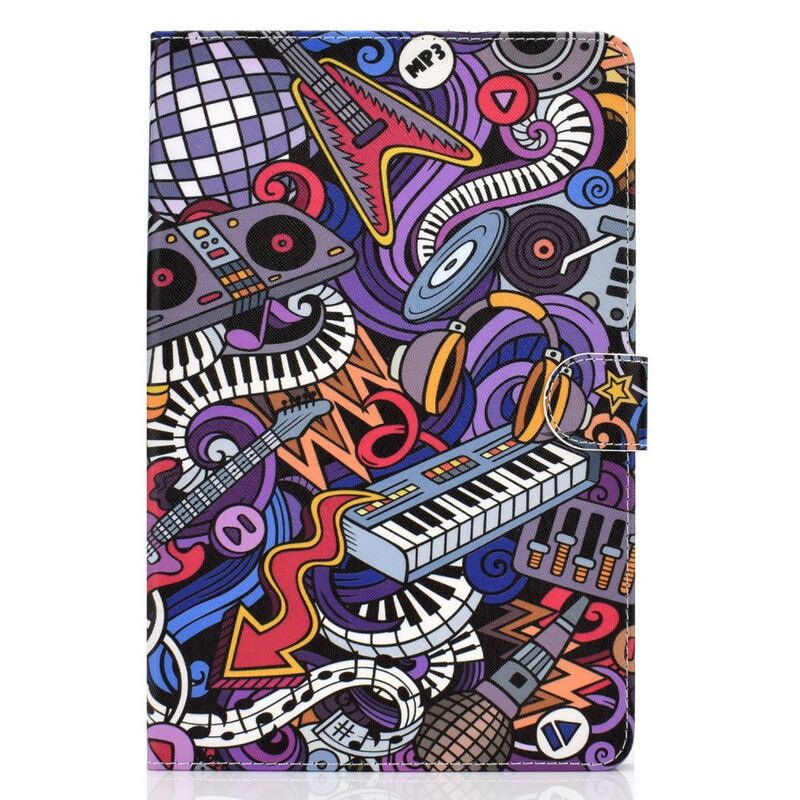 Læder Cover Samsung Galaxy Tab A 10.1 (2019) Musik