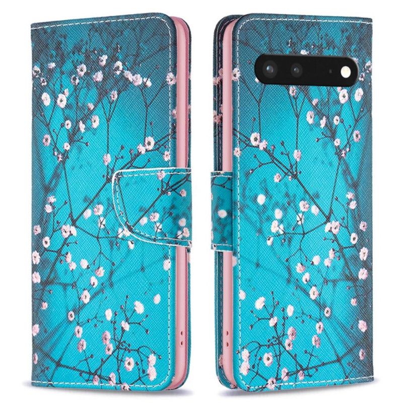 Flip Cover Google Pixel 7 Blomstrende Grene