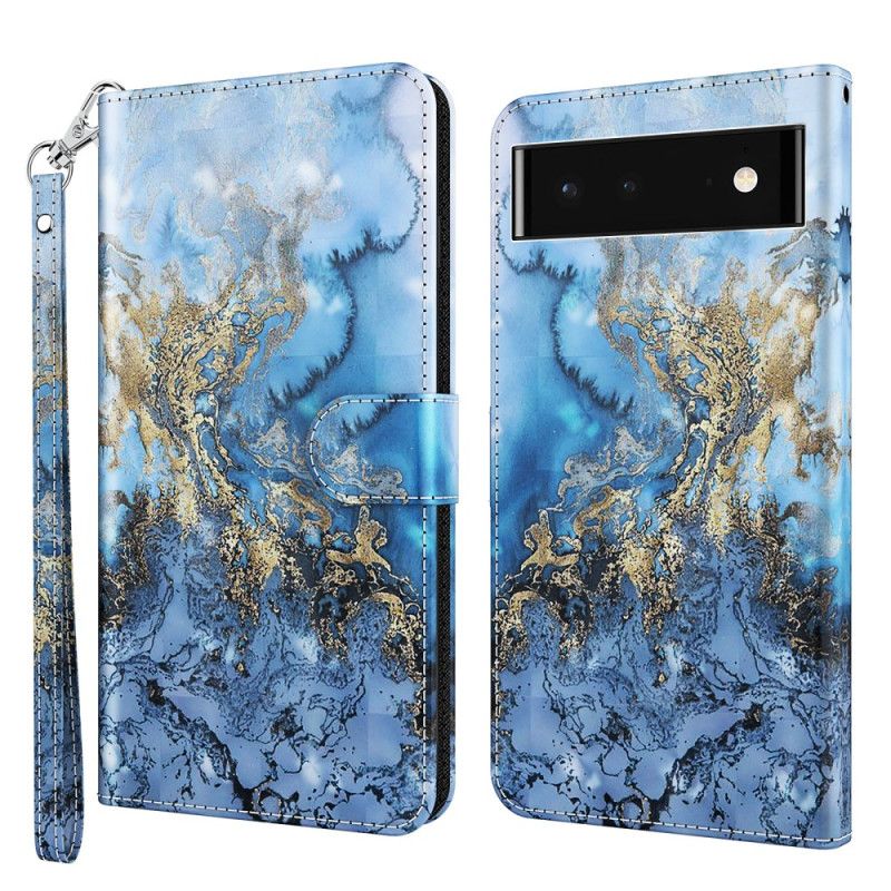 Flip Cover Google Pixel 7 Med Snor Thong Art