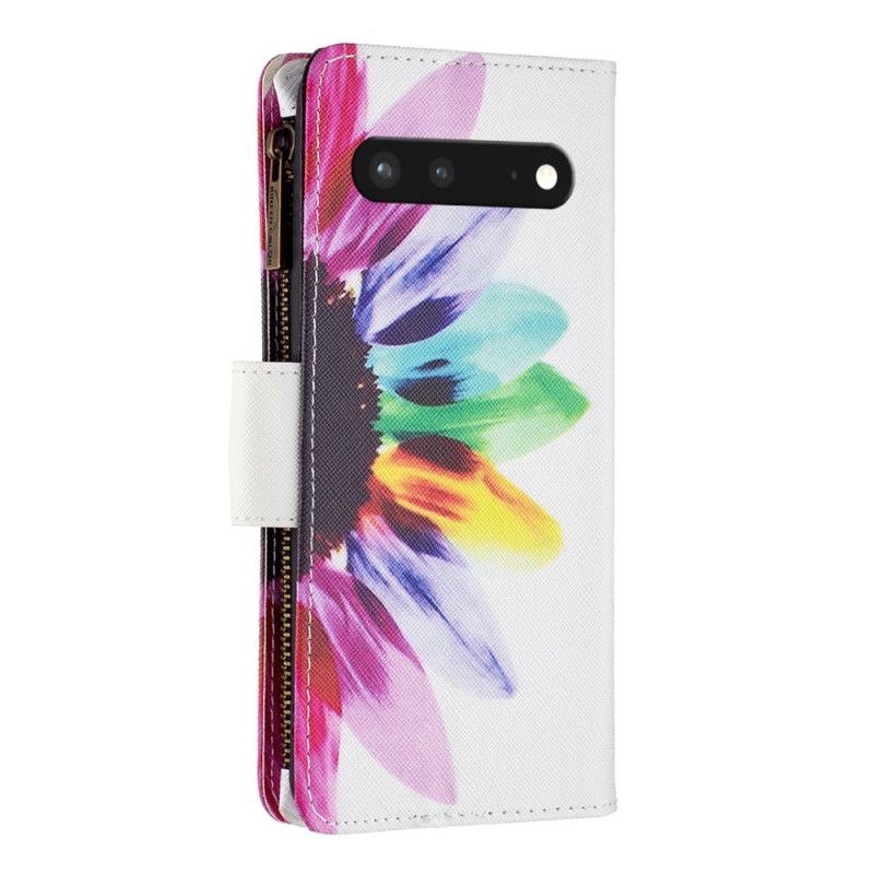 Flip Cover Google Pixel 7 Punge Etui Blomsterpung