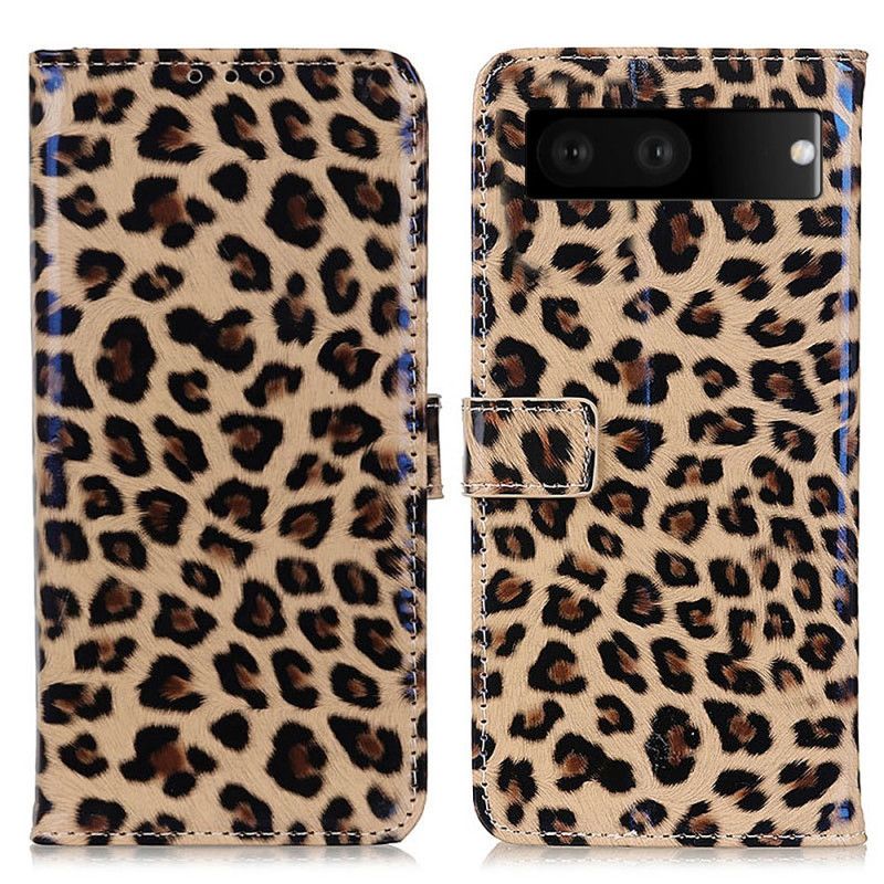 Læder Cover Google Pixel 7 Leopardhudeffekt