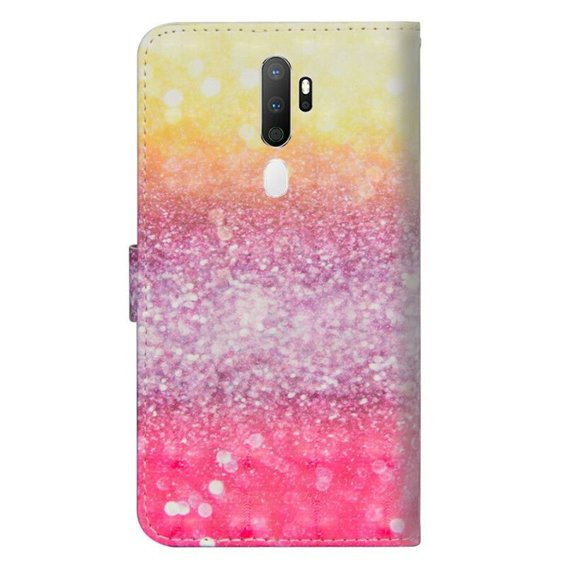 Flip Cover Oppo A9 2020 / A5 2020 Magenta Glitter Gradient