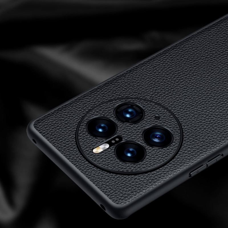 Cover Huawei Mate 50 Pro Ægte Litchi Læder