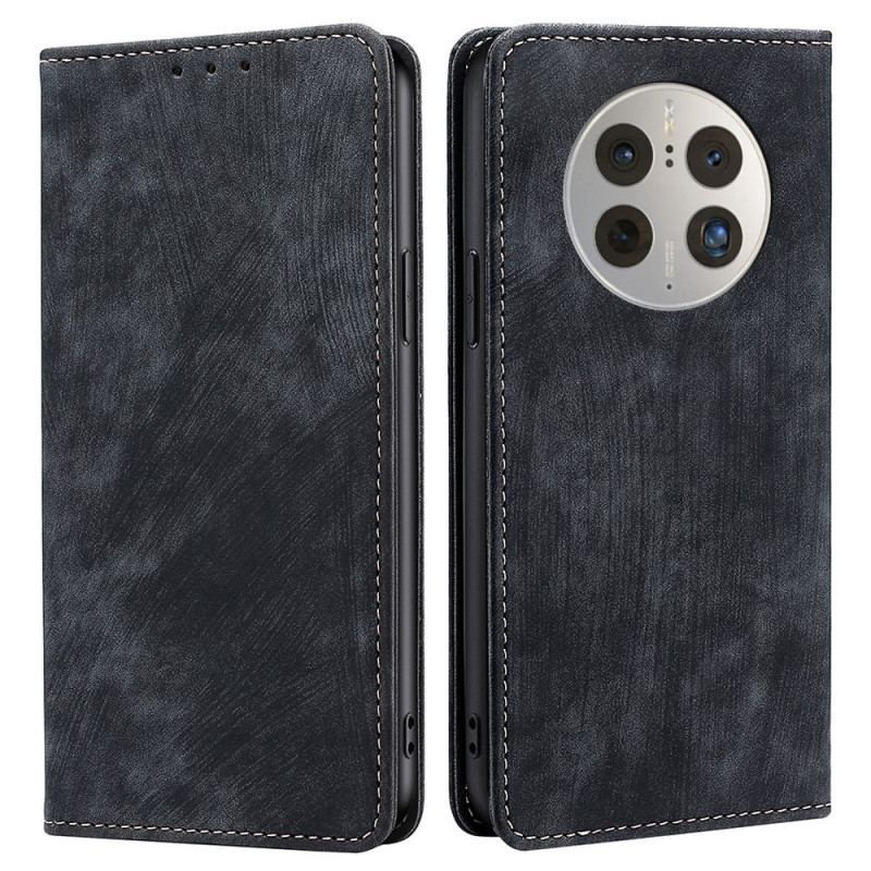 Cover Huawei Mate 50 Pro Flip Cover Retro Imiteret Læder