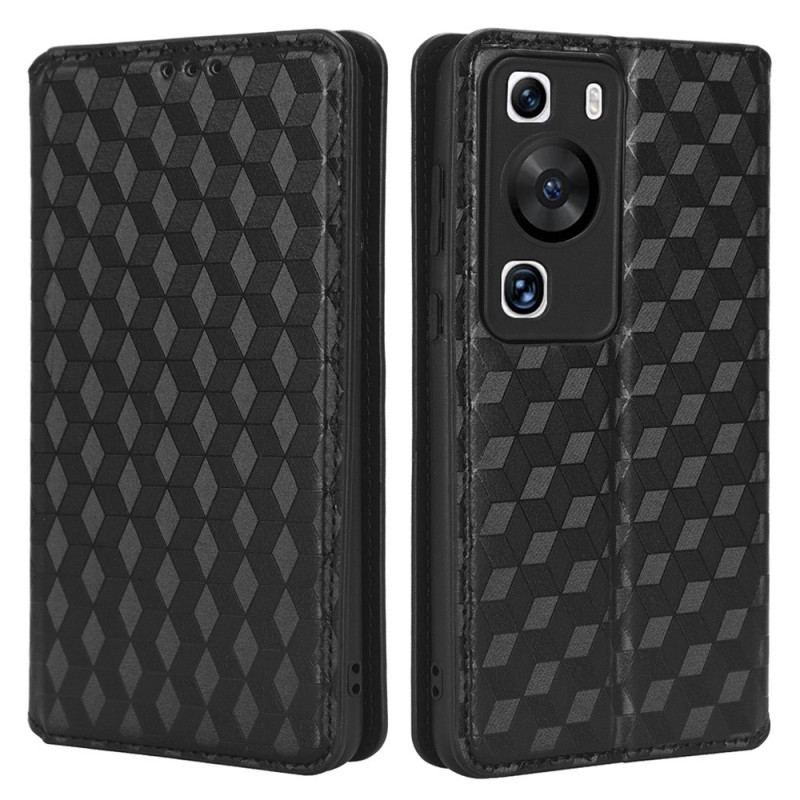 Cover Huawei P60 Pro Flip Cover 3d-mønster