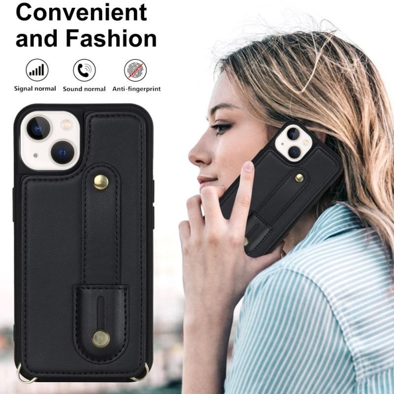 Cover iPhone 15 Kortholderrem Og Skulderrem