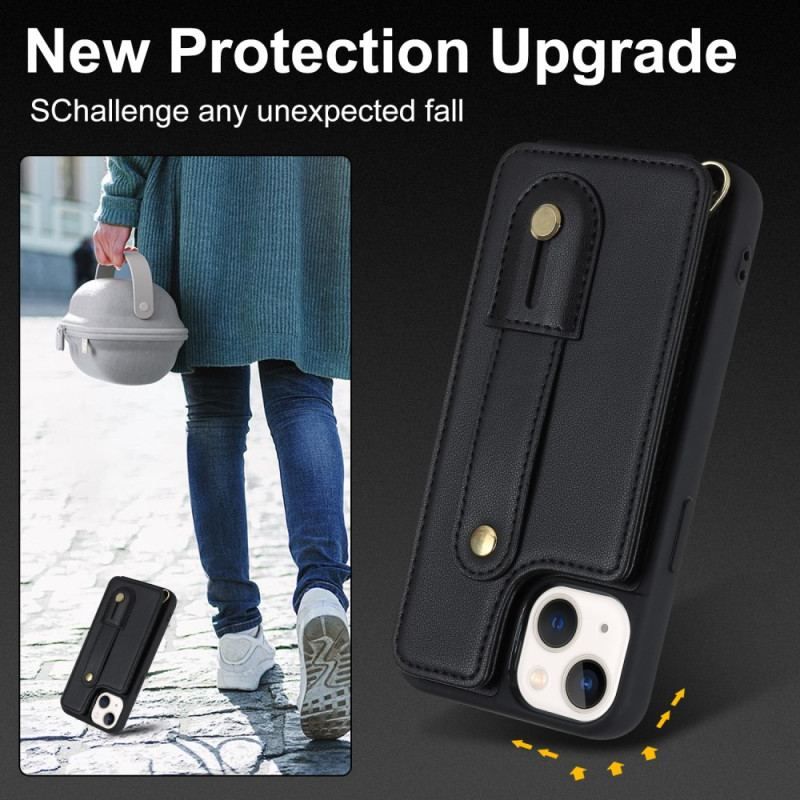 Cover iPhone 15 Kortholderrem Og Skulderrem