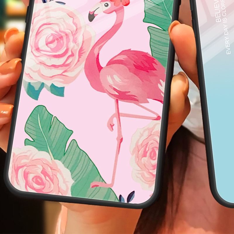 Cover iPhone 15 Plus Flamingo Hærdet Glas