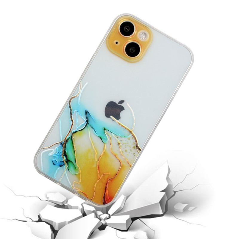 Cover iPhone 15 Plus Fleksibel Marmor