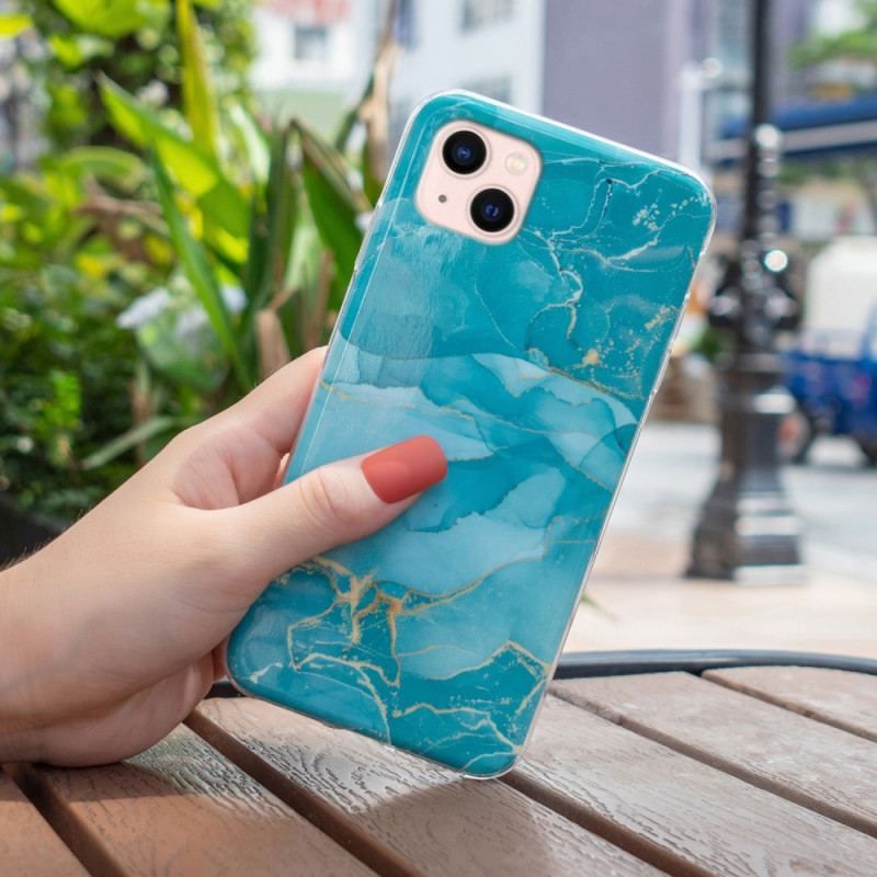 Cover iPhone 15 Plus Marmor