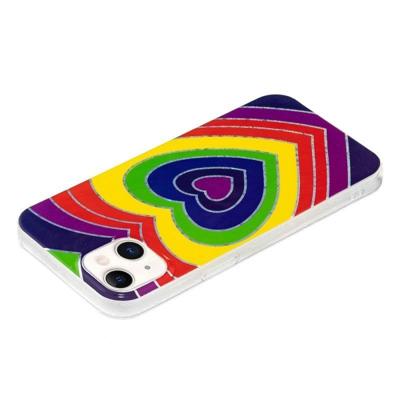 Cover iPhone 15 Plus Psykedelisk Hjerte