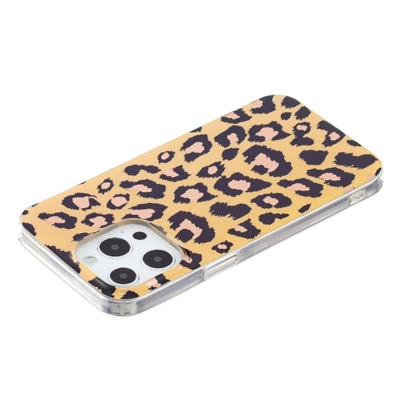 Cover iPhone 15 Pro Leopardmønster