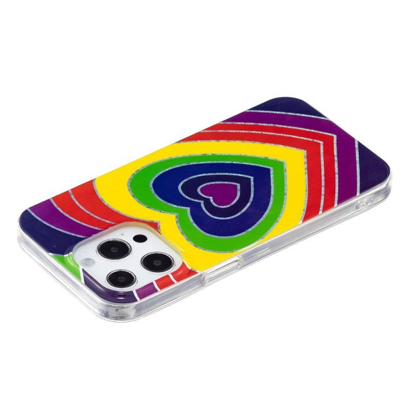 Cover iPhone 15 Pro Psykedelisk Hjerte