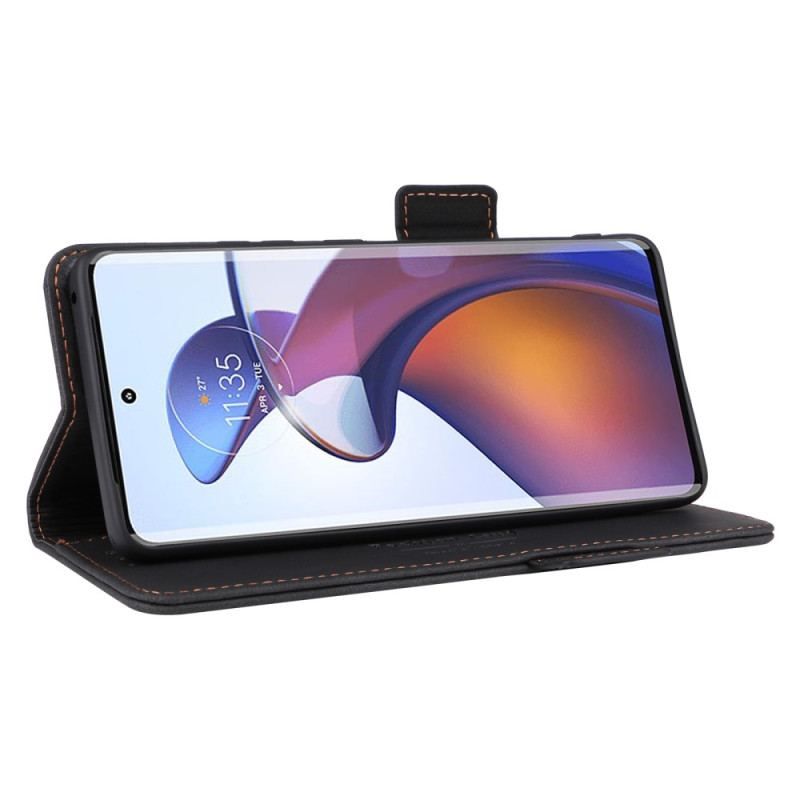 Cover Moto G73 5G Flip Cover Læder Tekstur