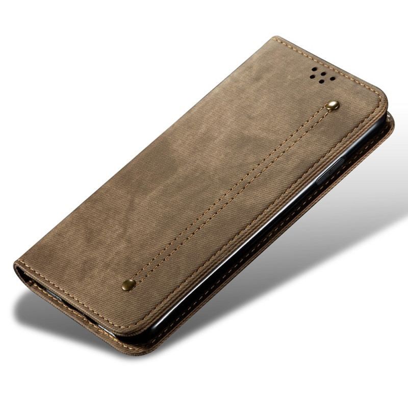 Cover OnePlus 11 5G Flip Cover Denim Stof