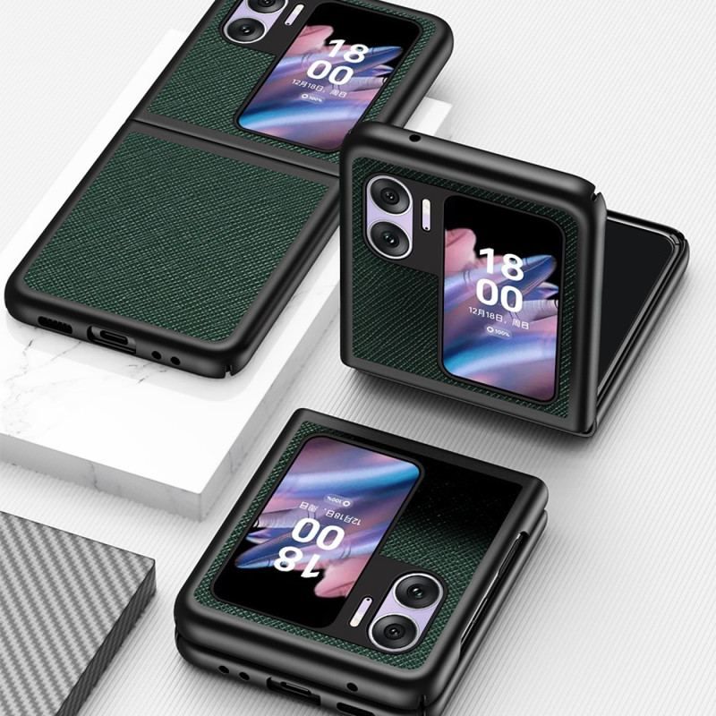 Cover Oppo Find N2 Flip Flip Cover Tekstureret Læderstil