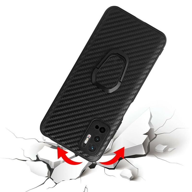 Cover Poco M3 Pro 5G Carbon Fiber Ring-support