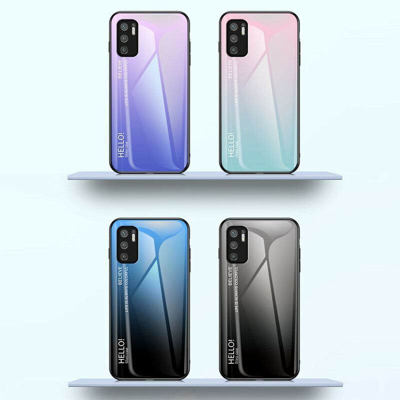 Cover Poco M3 Pro 5G Hærdet Glas Hej