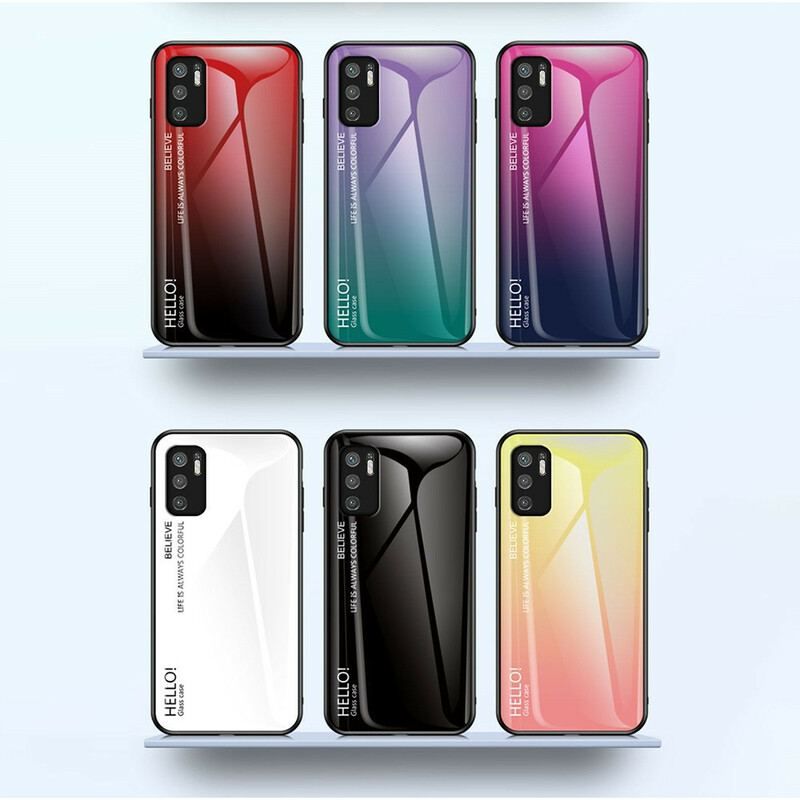 Cover Poco M3 Pro 5G Hærdet Glas Hej