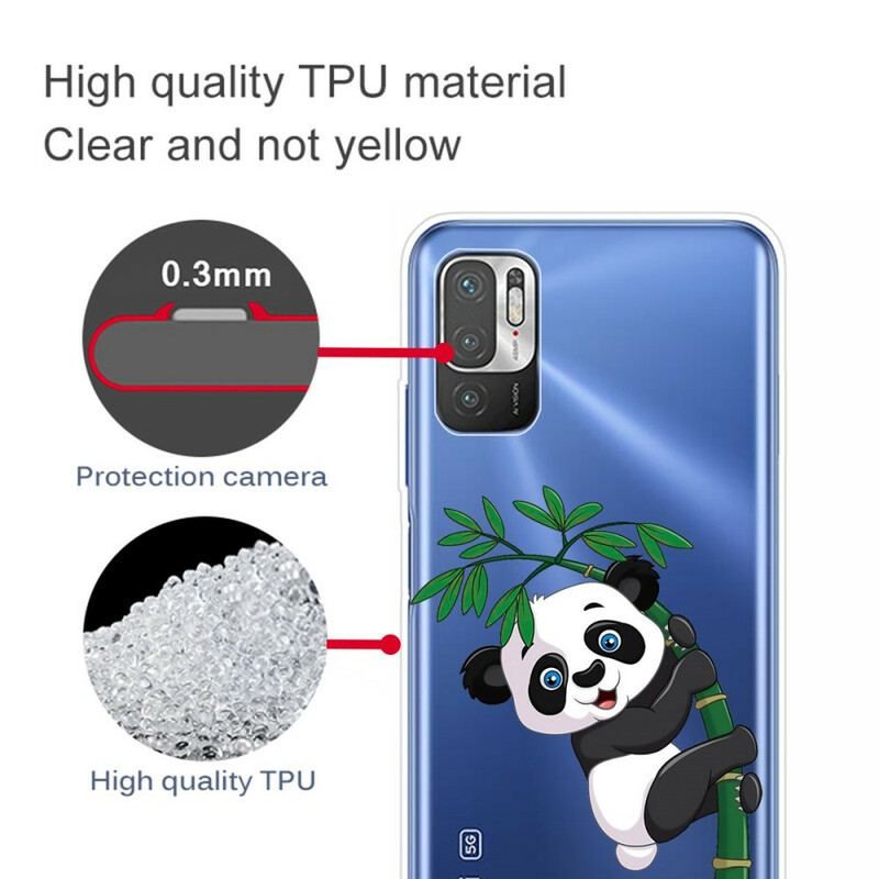 Cover Poco M3 Pro 5G Panda På Bambus