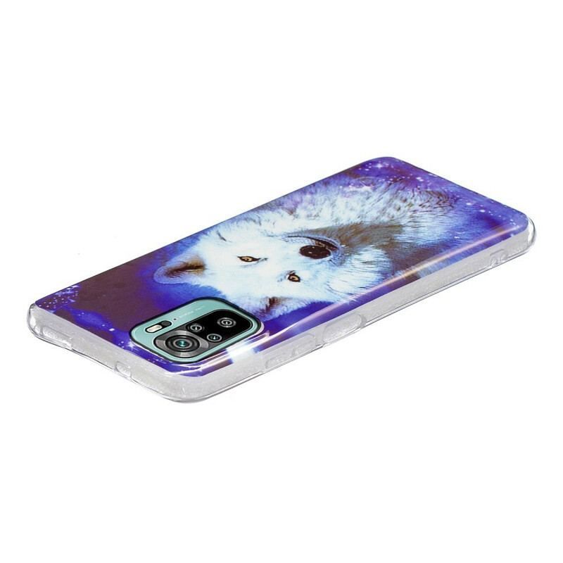 Cover Poco M5s Fluorescerende Wolf Series