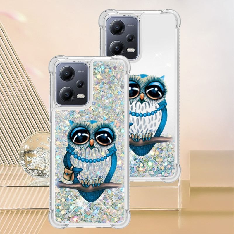 Cover Poco X5 5G Pailletter Miss Owl