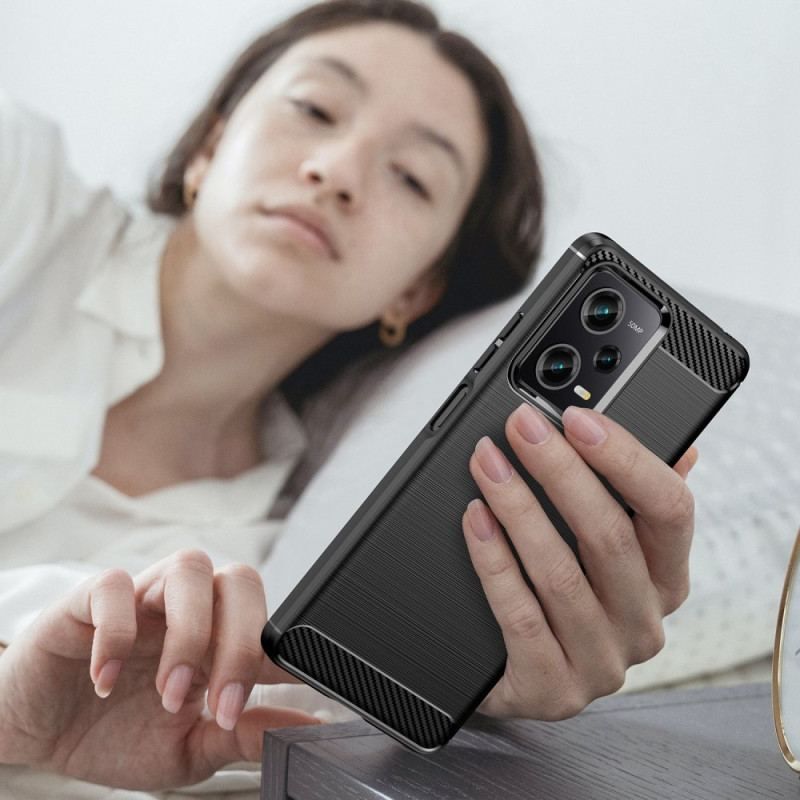 Cover Poco X5 Pro 5G Børstet Kulfiber