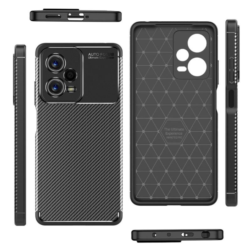 Cover Poco X5 Pro 5G Fleksibel Kulfibertekstur