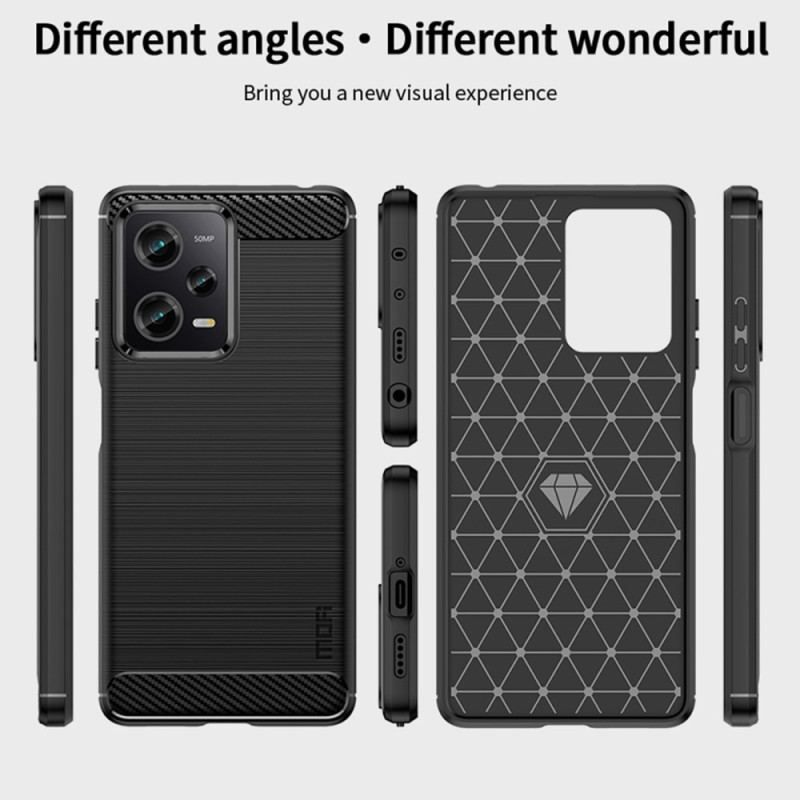 Cover Poco X5 Pro 5G Mofi Børstet Kulfiber