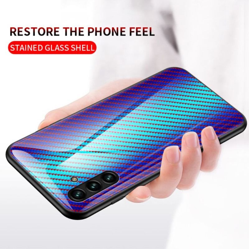 Cover Samsung Galaxy A13 5G / A04s Kulfiber Hærdet Glas