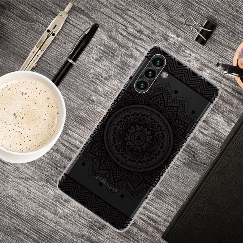 Cover Samsung Galaxy A13 5G / A04s Mandala Med Enkelt Blomst