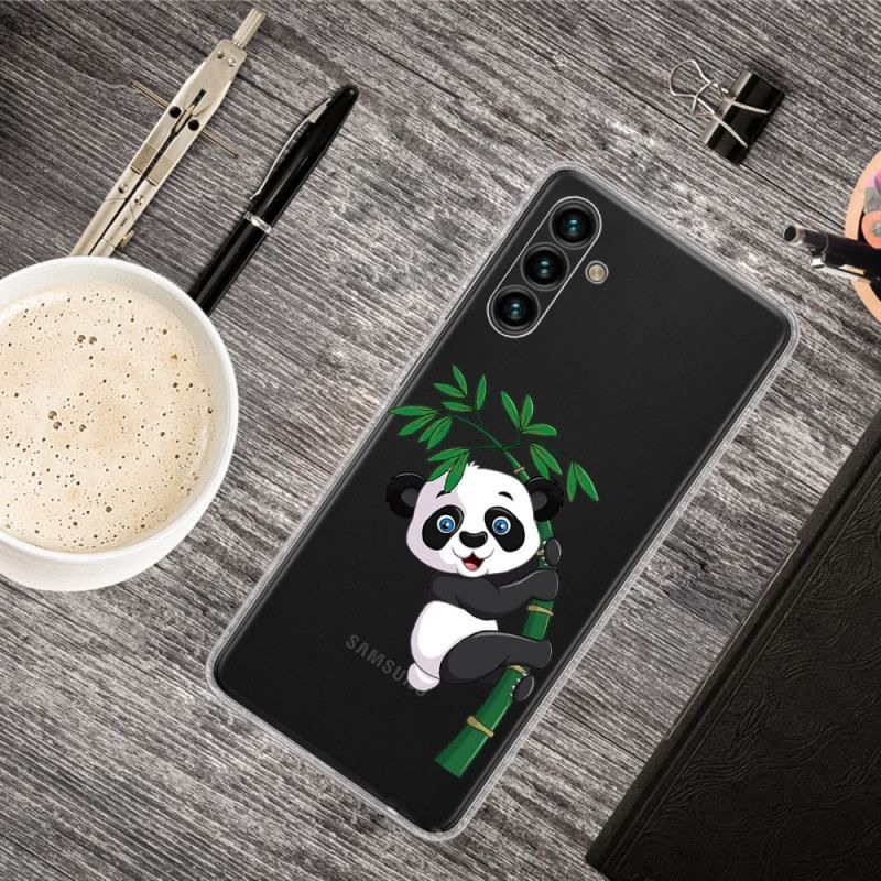 Cover Samsung Galaxy A13 5G / A04s Panda På Bambus