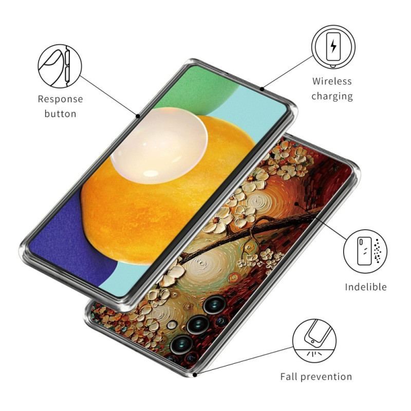 Cover Samsung Galaxy A14 / A14 5G Fleksibel Blomst