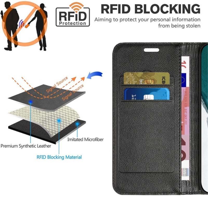 Cover Samsung Galaxy A14 / A14 5G Flip Cover Rfid Diamanter