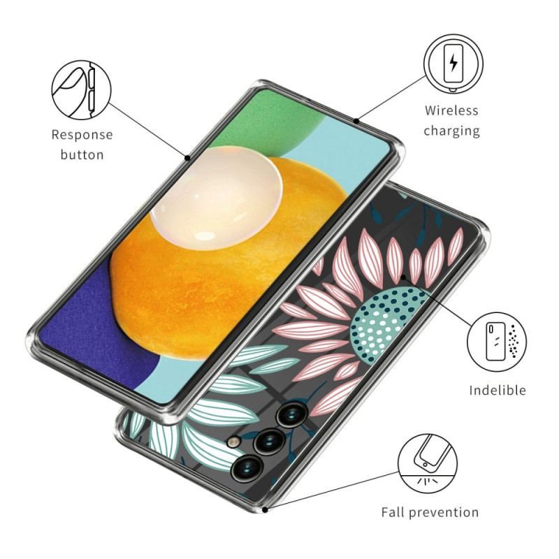 Cover Samsung Galaxy A14 / A14 5G Sømløs Blomster