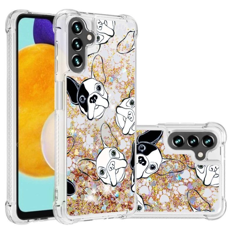 Cover Samsung Galaxy A54 5G Mr Hunde Pailletter