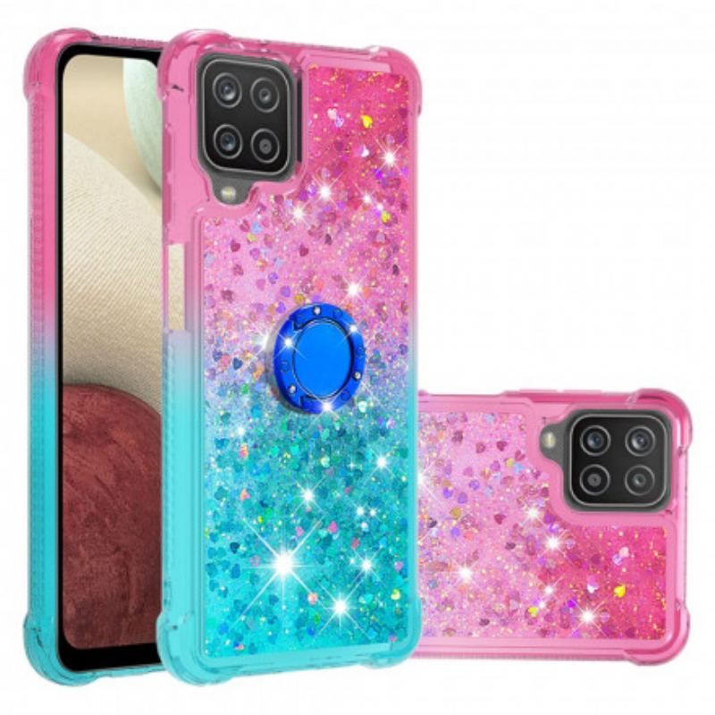 Cover Samsung Galaxy M12 / A12 Glitter Ring-bracket