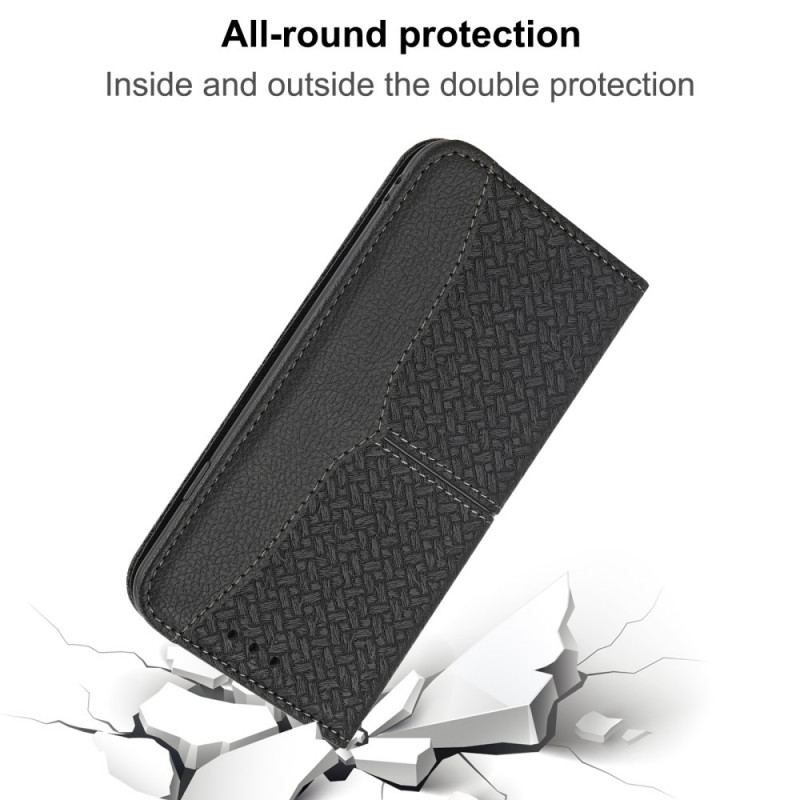 Cover Samsung Galaxy M12 / A12 Med Snor Flip Cover Strappy Vævet Læder Stil