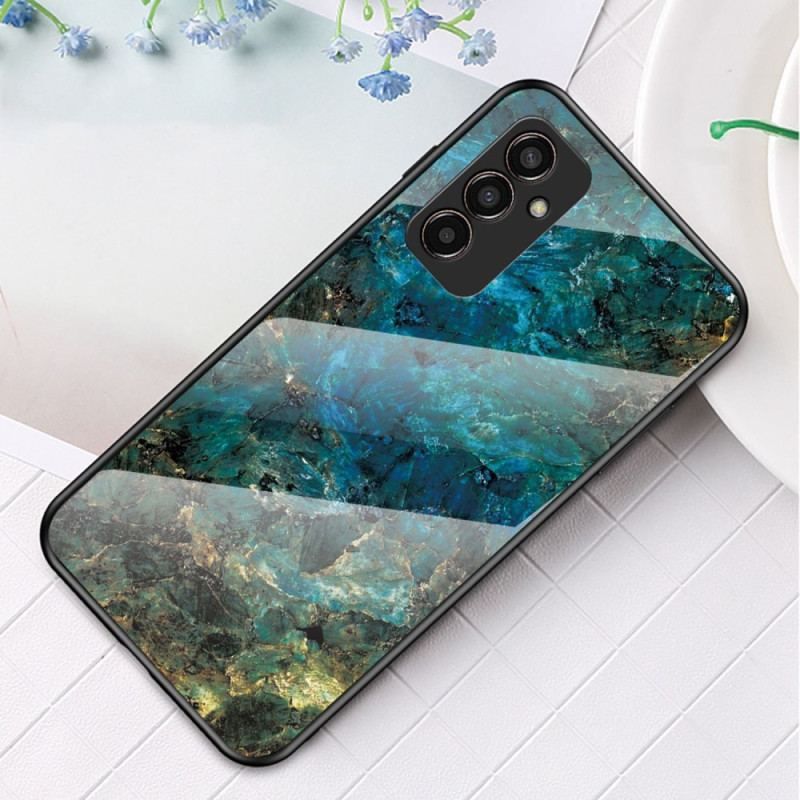 Cover Samsung Galaxy M13 Marmor Hærdet Glas